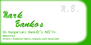 mark bankos business card